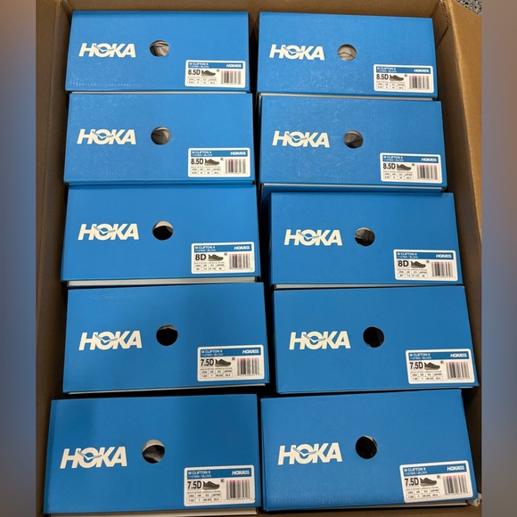 Men's HOKA Clifton 9  - Color: Black/Slate - NEW IN BOX - ONLY A FEW LEFT! - Picture 9 of 11